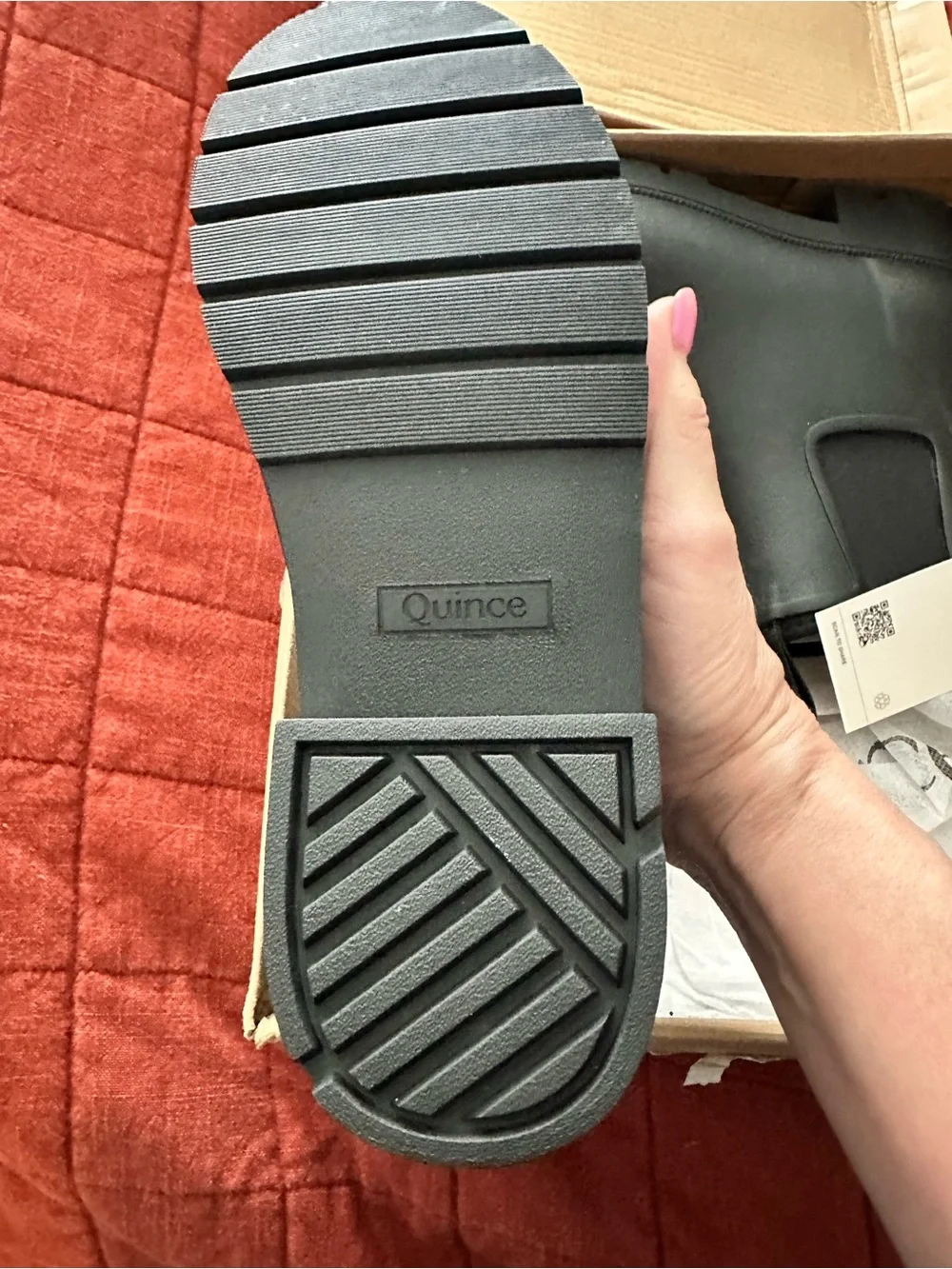 Quince Black Chelsea Rain Boots